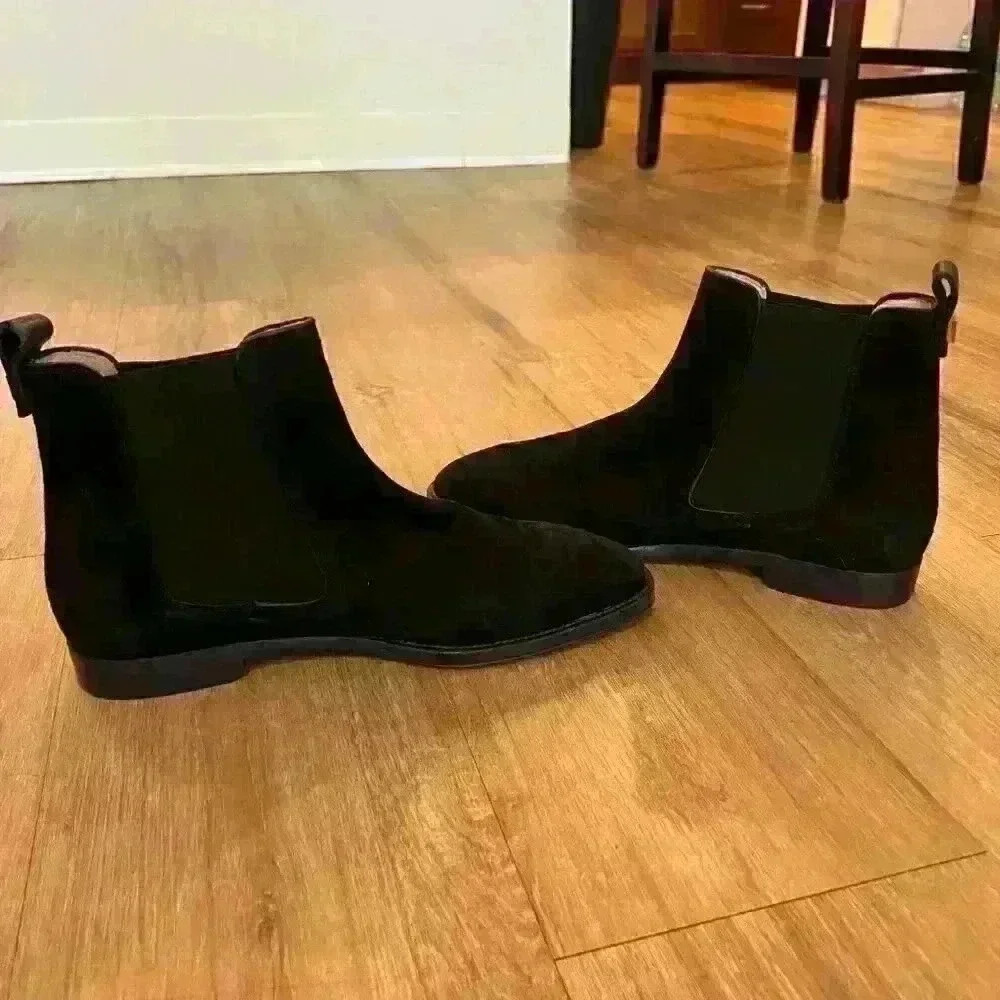 Stuart Weitzman Suede Leather Chelsea Boots Women's Size - 11 1/2 - Picture 3 of 7